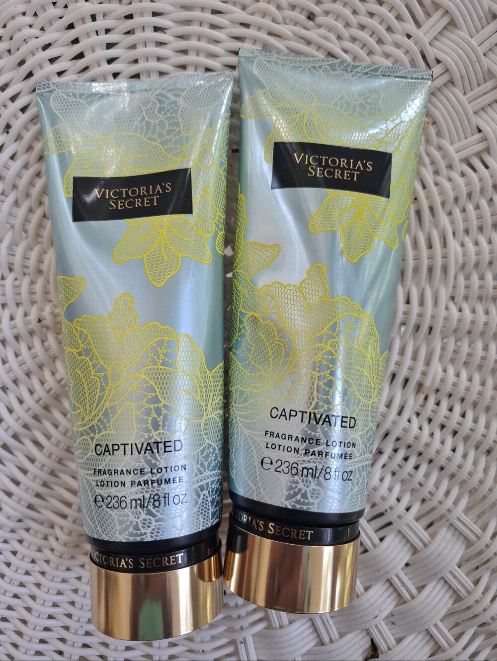 Victoria's Secret Captivated 8 Oz Body Lotions Set Of 2 NEW